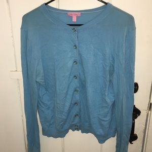 Lilly Pulitzer Carolina blue cardigan